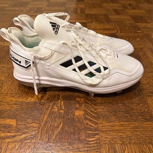 White Men's Size 13.0 (W 14.0) Adult Adidas Icon Low Top Metal (Used)