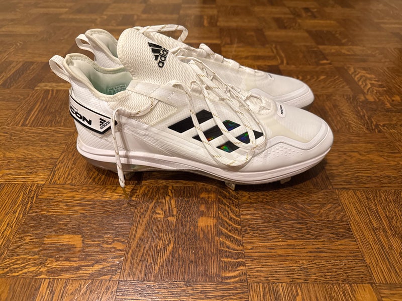 White Men's Size 13.0 (W 14.0) Adult Adidas Icon Low Top Metal (Used)