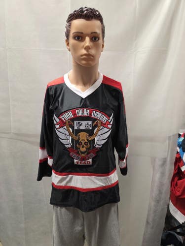 Four Color Demons TESD Black Jersey Size S Comic Biker