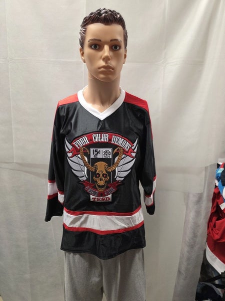 Four Color Demons TESD Black Jersey Size S Comic Biker