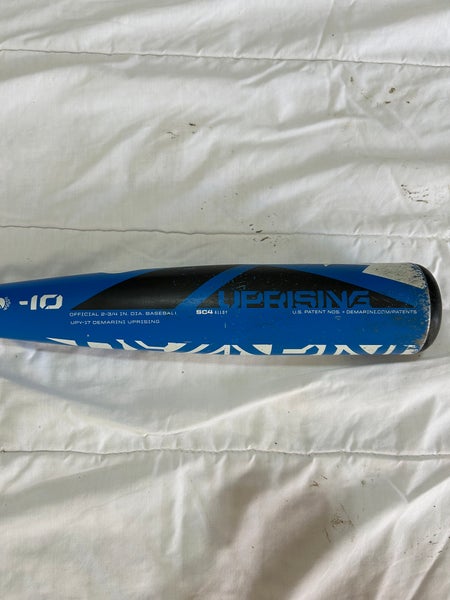 2017 DeMarini Uprising Alloy USSSA Certified Bat (-10) 18 oz 28" (Used)