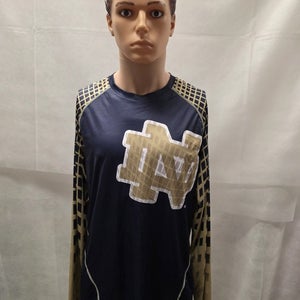 Notre Dame Fighting Irish Adidas Long Sleeve Shirt L NCAA
