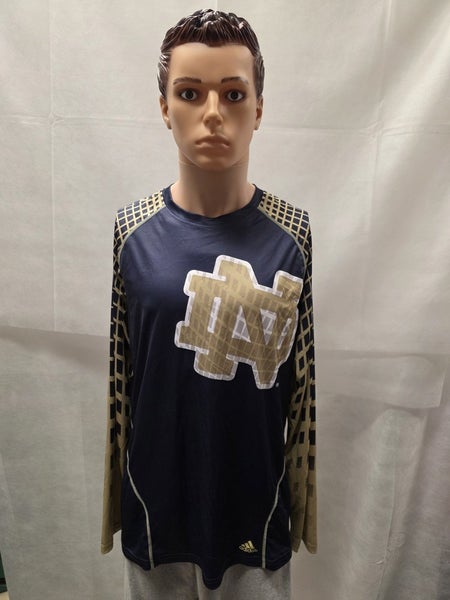 Notre Dame Fighting Irish Adidas Long Sleeve Shirt L NCAA