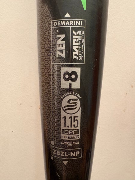 2025 DeMarini CF Zen Composite USSSA Certified Bat (-8) 23 oz 31" (Used)