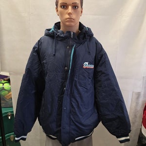 Retro Miami Dolphins Reebok Winter Jacket Hooded XXL 2XL NFL