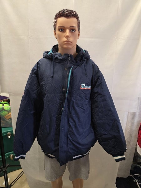 Retro Miami Dolphins Reebok Winter Jacket Hooded XXL 2XL NFL