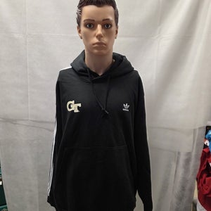 Georgia Tech Yellow Jackets Adidas Three Stripes Hoodie XXL 2XL NCAA
