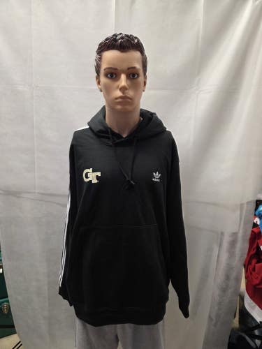 Georgia Tech Yellow Jackets Adidas Three Stripes Hoodie XXL 2XL NCAA