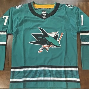 San Jose Sharks Macklin Celebrini Adult Large (52) Black #71 NWT