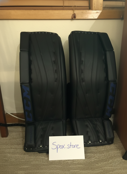 CCM Premier Pro Goalie Leg Pads – Black | 29" Intermediate | Pro Stock | (READ DESCRIPTION)