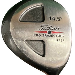 Titleist Pro-Trajectory 975F 3 Wood 14.5 RH S300 Stiff Steel 42" New Grip HC