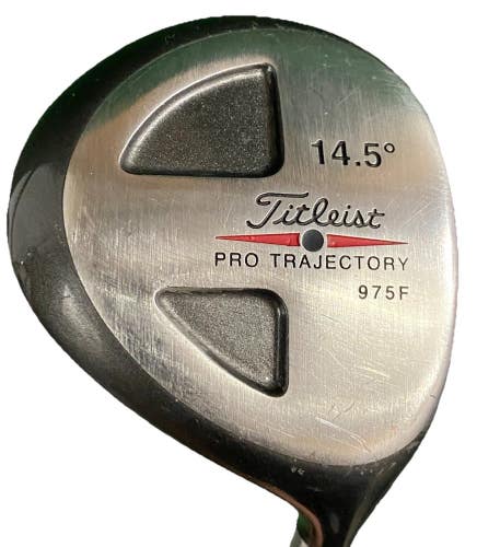 Titleist Pro-Trajectory 975F 3 Wood 14.5 RH S300 Stiff Steel 42" New Grip HC