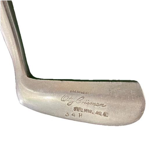 Otey Crisman 34H Putter 1964 Penny Selma ALA Hickory Shaft 34.5 RH Leather Grip