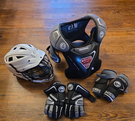 Youth medium Maverik charger cascade CPV-R Starter Kit NOCSAE EKG used MD