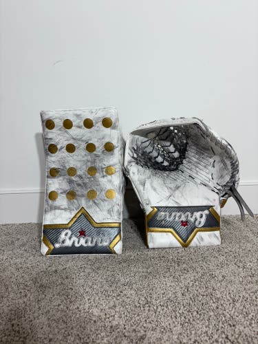 Adin hill golden knights Brian's Iconik Regular Pro Stock glove and blocker (Used)