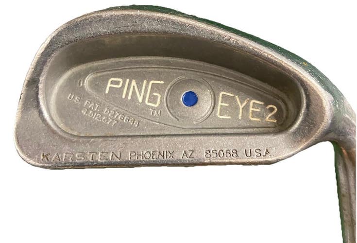 Ping Eye2 7 Iron Blue Dot 1* Up Men's RH ZZ Lite Stiff Steel 37 Karsten Dylagrip