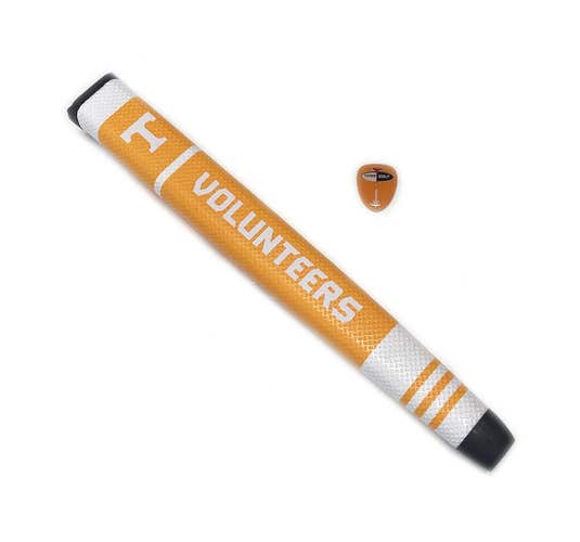 NEW Team Golf Tennessee Volunteers Orange/White Jumbo Putter Grip w/Ball Marker