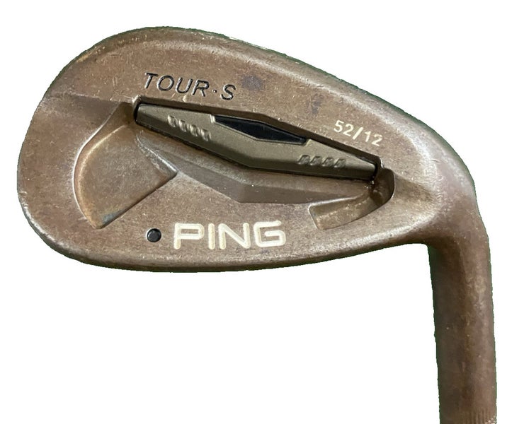Ping Tour-S Raw Gap Wedge 52*12 Black Dot RH KBS Tour Stiff Steel 35.5 In. Nice