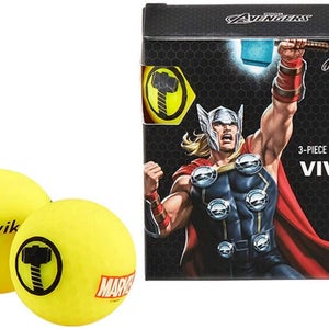 Volvik Vivid Marvel X Golf Balls (Thor, 4pk) NEW