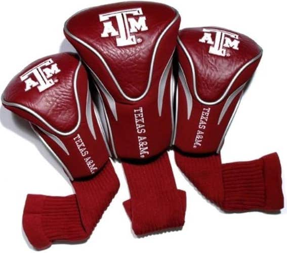 Team Golf Contour Golf Club Headcovers 3pk (Texas A&M Aggies) NCAA NEW