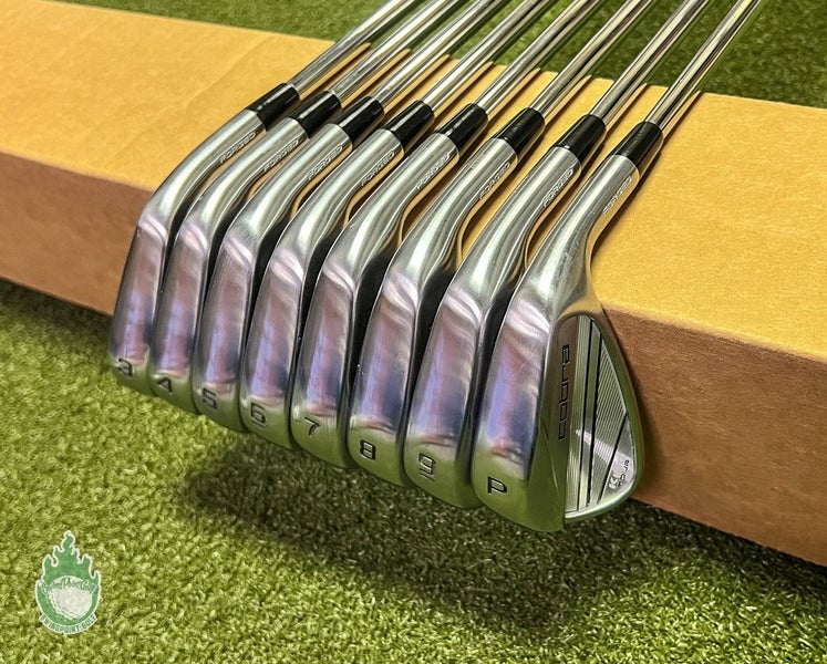 Used RH Cobra King Tour Forged Irons 3-PW $-Taper 125g Stiff+ Steel Golf Set