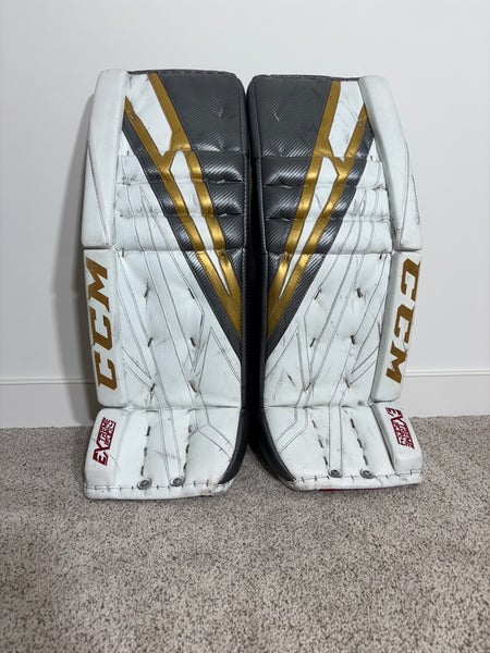 Maxime legàce golden knights 34" CCM Extreme Flex 4 Goalie Leg Pads Pro Stock (Used)