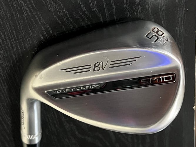 *GREAT* Titleist Vokey SM10 35" 58* 12 D Lefty Wedge Flex Steel Winn DriTac Lite