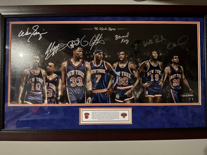 Steiner "The Knicks Legacy" Autographed Poster 37x22" - COA #50/100