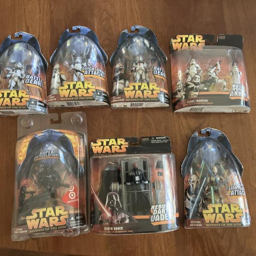 Star Wars: Revenge of the Sith - General Grievous, Vader, Clone Troopers (x7)