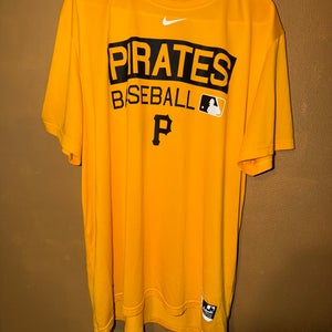Nike MLB Baseball Authentic Collection Dri Fit Pittsburgh Pirates Shirt Mens XL.