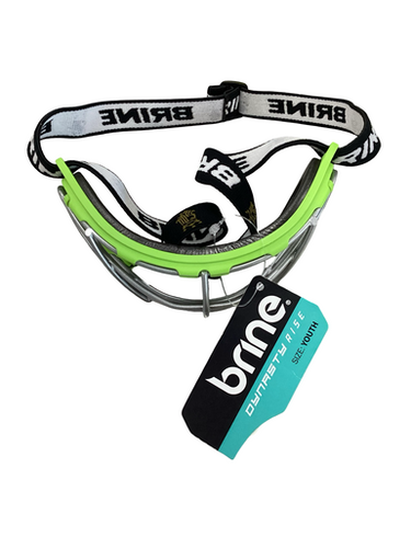 Used Brine DYNASTY RISE Lacrosse Facial Protect Green Junior 11613-S000167806