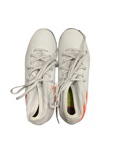 Used Adidas NEMESIS Soccer Cleats Grey Junior 03.5 11613-S000167244