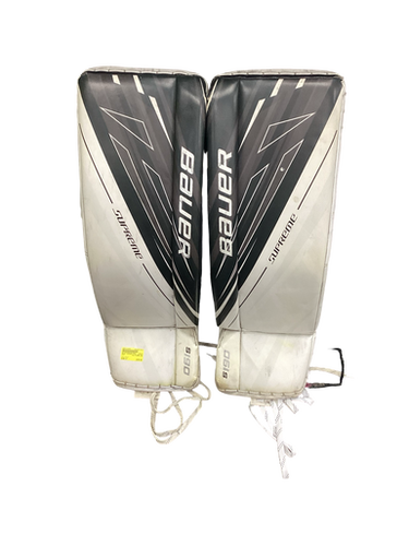 Used Bauer SUPREME S190 Goalie Leg Pads Inter White LG 11613-S000162880