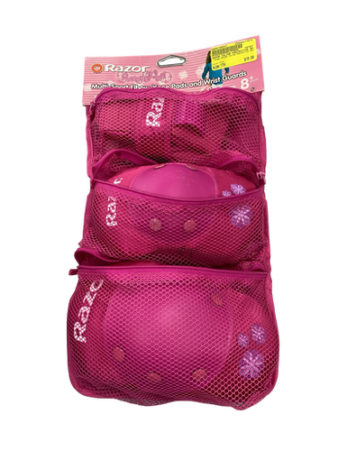 Used RAZOR INLINE PROTECTIVE SET Inline Protective Set Pink Youth 11613-S000160697