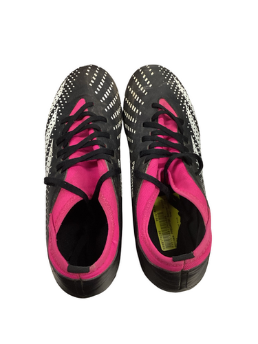 Used Adidas PREDATOR Soccer Cleats Black And Pink Senior 8.5 11613-S000170285