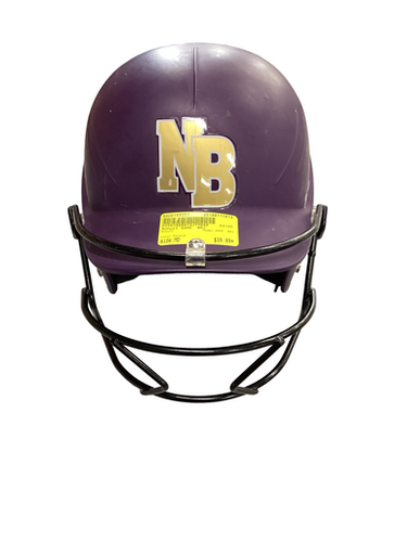 Used Schutt SSMC  BBJ Batting Helmet w/Mask Purple MD 11613-S000169251