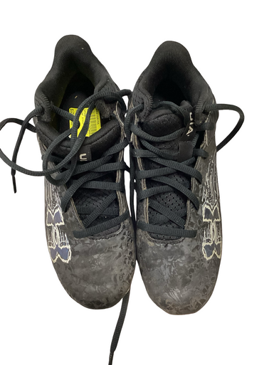 Used Under Armour Jr FB Cleats Black Junior 02.5 11613-S000168155
