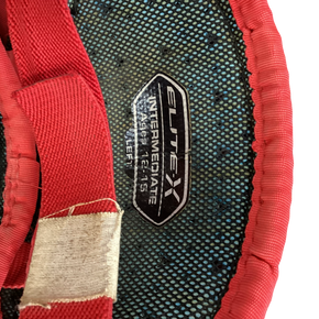 Used Easton RED Catchers Leg Guards Red Adult 11613-S000163053