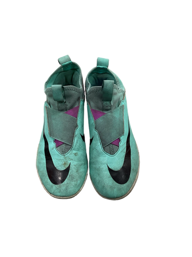 Used Nike AIR ZOOM Soccer Indoor Shoes Royal Blue Junior 04.5 11613-S000161388