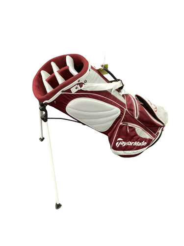 Used Taylormade DEWARS Mens Stand Bag Maroon And White 11613-S000169074
