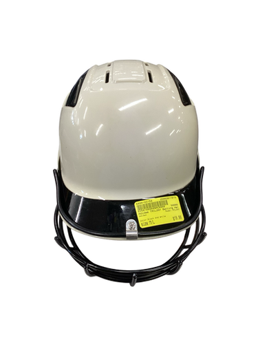 Used Adidas TRILOGY Batting Helmet w/Mask Black And White M/L 11613-S000162156