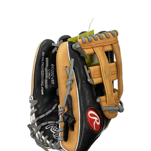 Used Rawlings R9 SERIES BB/SB Glove LH Throw Black 12" 11613-S000162155