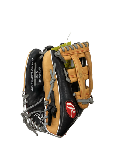 Used Rawlings R9 SERIES BB/SB Glove LH Throw Black 12" 11613-S000162155