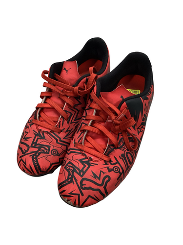 Used Puma Soccer Cleats Red Junior 03 11613-S000170802