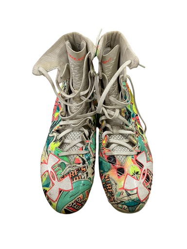 Used Under Armour FLORDIA Adult FB Cleats White Senior 10 11613-S000169622