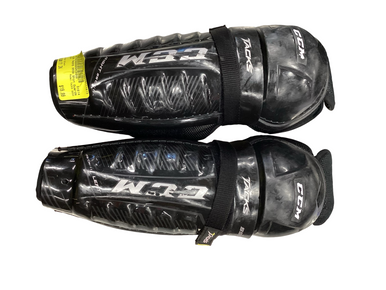 Used CCM TACKS 9550 Junior Shin Guards Black 11" 11613-S000167383
