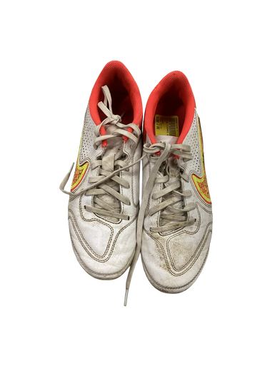 Used Nike TIEMPO Soccer Cleats White Junior 06 11613-S000159517