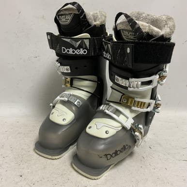 Used Dalbello KYRA 85 Girls DH Ski Boot Black And White 225 MP - J04.5 - W5.5 11855-S000195140