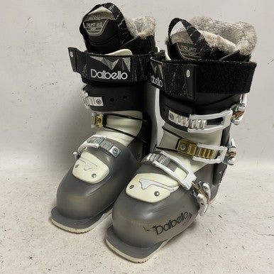 Used Dalbello KYRA 85 Girls DH Ski Boot Black And White 225 MP - J04.5 - W5.5 11855-S000195140