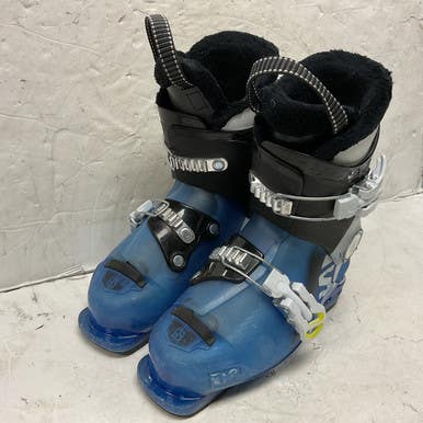 Used Salomon T2 Boys DH Ski Boot Royal Blue 200 MP - Y13.5 11855-S000195137
